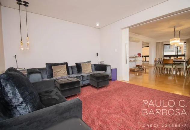 Imagem Apartamento amplo com 3 suítes, living com janelões - 4 vagas - 247m²
