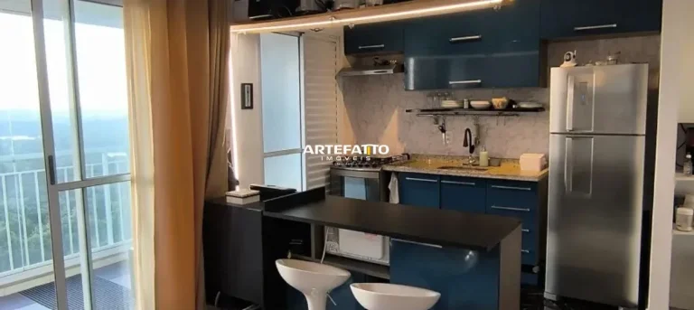 Imagem Apartamento mobiliado com 2 dormitírios com suítes e 1 vaga