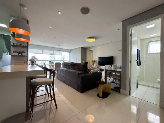 Imagem Apartamento mobiliado com 1 dormitório suíte à venda no Brooklin