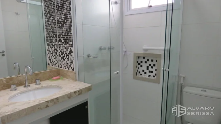 Imagem Apartamento novo com 3 dormitórios sendo uma suíte, com sacada, todos com ar condicionado, repleto de armários. 84m2 - vejas as fotos do condominio