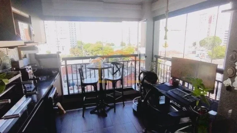 Imagem Apartamento 67m², com 2 dormitórios, sendo 1 suíte, possui sala ampla com varanda gourmet com chu...