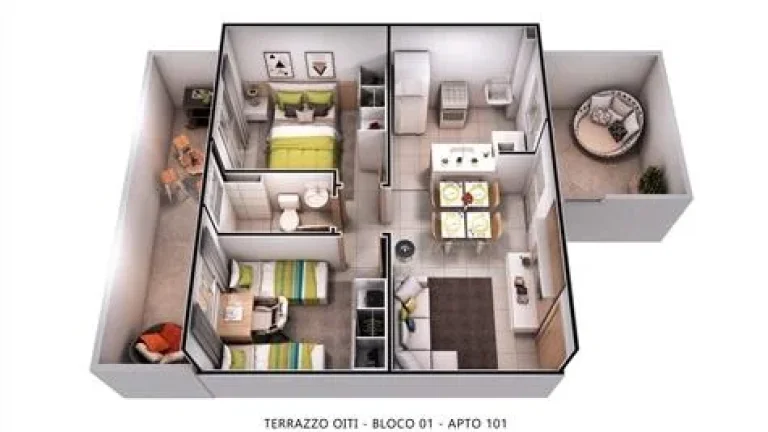 Imagem Apartamento 2 dormitórios para Venda em Teresina, Planalto Uruguai, 2 dormitórios, 1 banheiro, 1 vaga