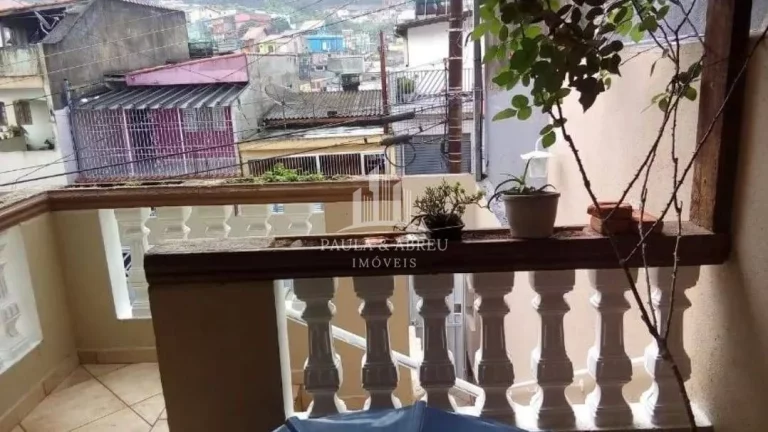 Imagem Casa Assobradada 200m², 8 metros de frente, Churrasqueira, Dormitórios, 2 Banheiros, 3 Vagas, Financia, Jardim Bela Vista, Mauá-SP
