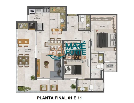 Imagem PRÉ-LANÇAMENTO COM 2 SUÍTES + LAVABO PRÓXIMO A PRAIA DAS TONINHAS!