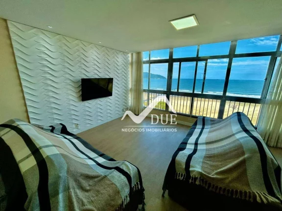 Imagem Oportunidade de apartamento frente mar com vista panorâmica da Orla de Santos, no Miolinho da Pompéia.
