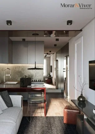 Imagem Apartamento para Venda em Curitiba, Rebouças, 1 dormitório, 1 suíte, 2 banheiros