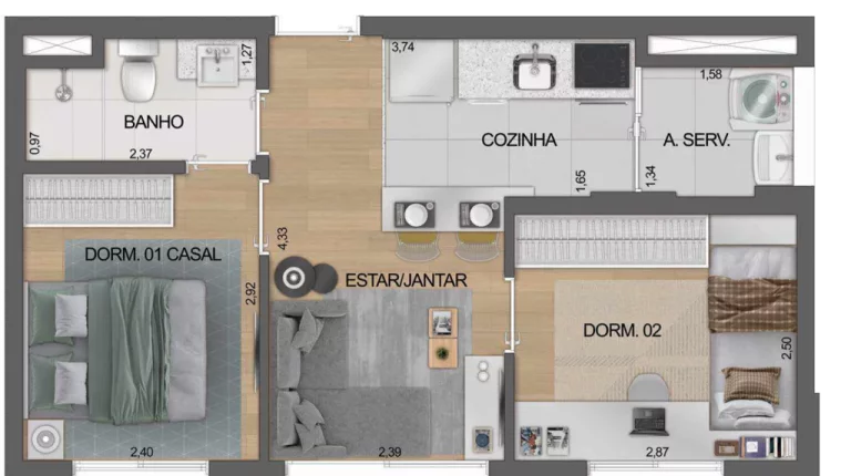 Imagem Apartamento à venda no bairro Moema - São Paulo/SP