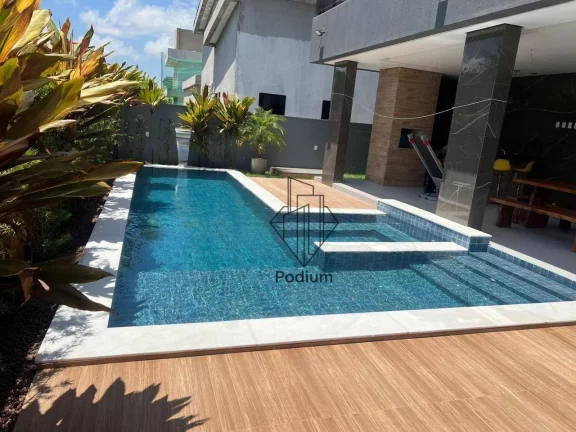 Casa de porteira fechada com sobrado e piscina privativa em condomínio fechado no Alphaville/PB Bayeux - CA0120