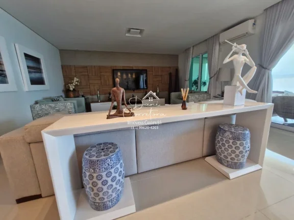 Imagem Apartamento frente mar reformado com varanda gourmet e lazer, Enseada.
