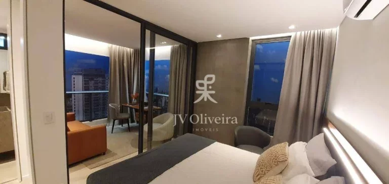 Imagem Apartamento com 1 dormitório para alugar, 46 m² por R$ 7.515,69/mês - Pinheiros - São Paulo/SP