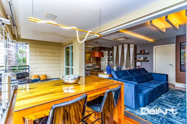 Imagem Apartamento 145m2 - 03 suítes - 04 vagas - todo mobiliado e aconchegante na melhor posição do Cabral...