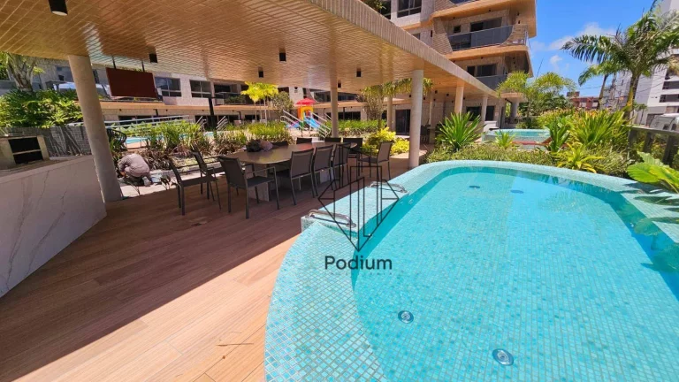 Imagem Apartamento em Condomínio Club projetado e mobiliado com varanda/sacada gourmet a 250m do mar da praia do Bessa / Jardim Oceania- AP2593.