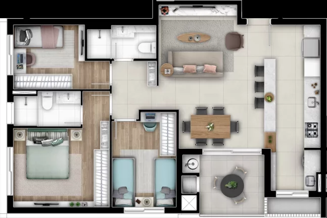 Imagem Gaia - Apartamento à venda no bairro Cabral - Curitiba/PR