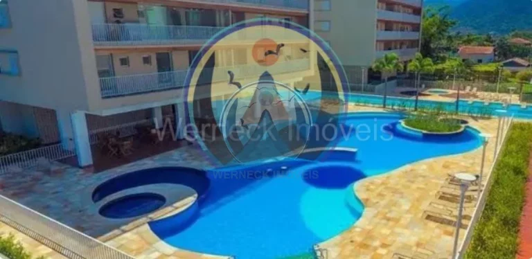Imagem Apto de 2 quartos com suíte e 2 vagas em Ubatuba-SP, bairro Itaguá! Venha conhecer esse imóvel de 92m²!