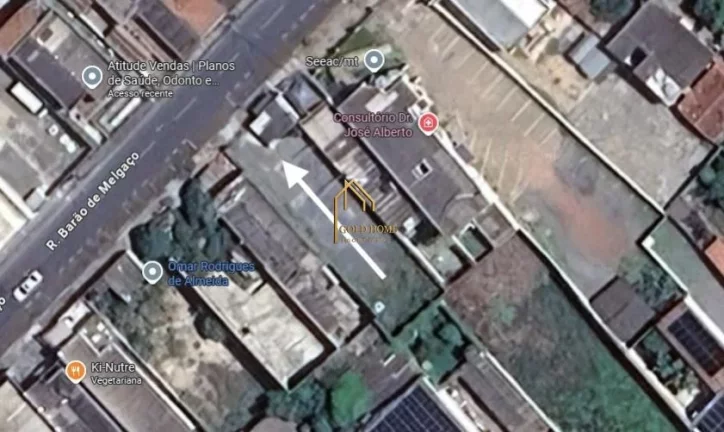 Terreno à Venda de 400 m² no Centro de Cuiabá em Frente à Unimed Sede
