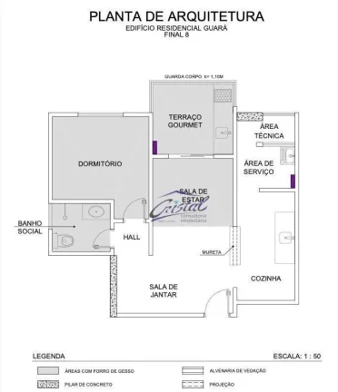 Imagem Apartamento com 1 dormitório à venda, 48 m² por R$ 360.000,00 - Guilhermina - Praia Grande/SP