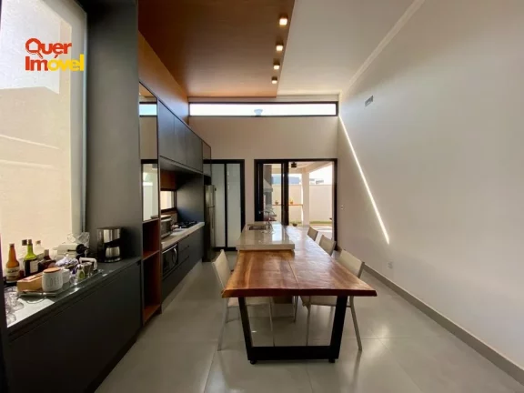 Imagem Conheça essa incrível casa em condomínio no Portal da Mata, Ribeirão Preto-SP: 3 quartos, 3 suítes, 2 salas, 5 banheiros, 4 vagas, 157m²!