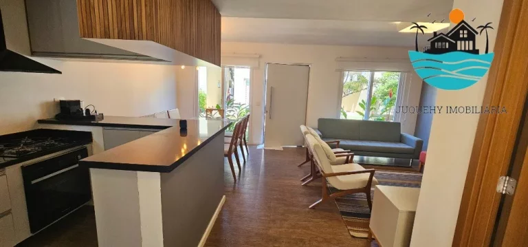 Imagem Casa a venda, aluguel anual em Juquehy, 3 suítes, piscina, churrasqueira, 2 vagas, 8 pessoas, 147m² de área construída | Juquehy Imobiliária