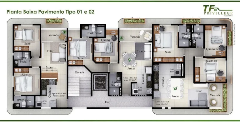 Imagem Apartamento, Residencial para Venda, Bancários, João Pessoa