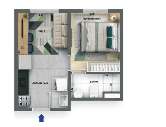 Imagem APARTAMENTO RESIDENCIAL em São Paulo - SP, Jaguaré