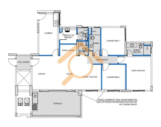 Imagem Imperdível: Apartamento à venda em São Paulo-SP, 3 quartos, 1 suíte, 2 salas, 2 vagas de garagem, 117 m² em Jurubatuba!