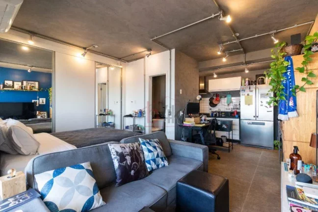 Imagem Studio 44m² no Brooklin: Seu Refúgio Urbano na Rua Soberana | Condomínio Lumen