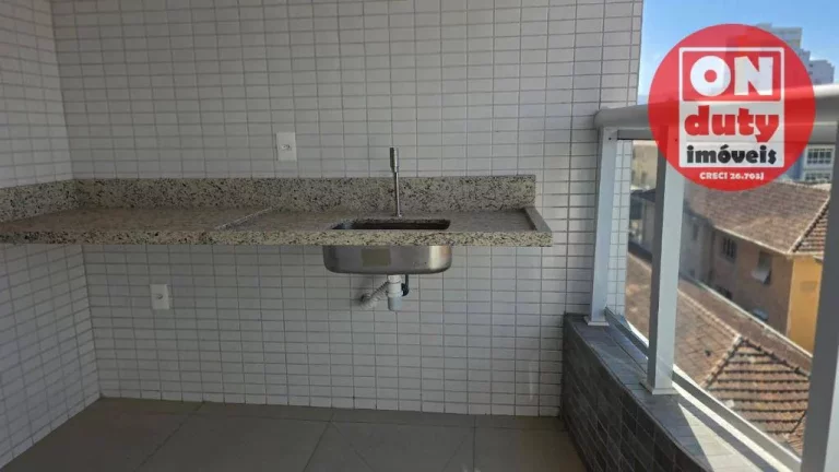Imagem Apartamento com 2 dormitórios à venda, 77 m² por R$ 970.000,00 - Boqueirão - Santos/SP