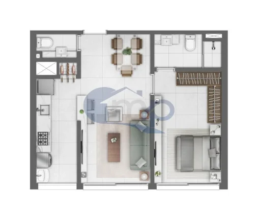 Imagem Apartamento á venda com 1 suíte no centro de Torres/RS