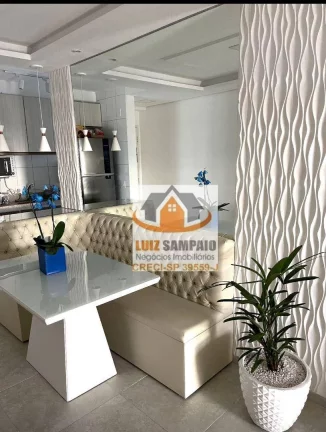 Imagem Lindo Apartamento Decorado, com Lazer Completo, 2 Dorm (1 Suíte), Vista Mar, Satélite