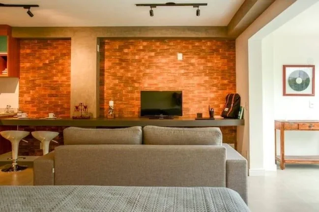 Imagem Apartamento novo. Lindo studio de 52M² - Brooklin. Mobiliado com moderna decoração. Possui vaga de garagem.