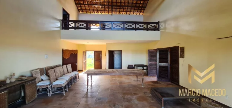 Imagem Casa pé na areia com 6 suítes à venda, 394 m² por R$ 3.000.000 - Morro Branco - Beberibe/CE