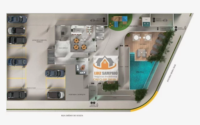 Imagem Lançamento - Apto 1 ou 2 suítes - 62m² a 79m² - Pé na Areia - Satélite - Itanhaém-SP