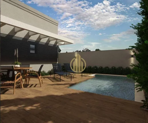 Imagem Casa com 3 suítes, escritório e piscina grande à venda- Condomínio Arara Azul - Ribeirão Preto/SP
