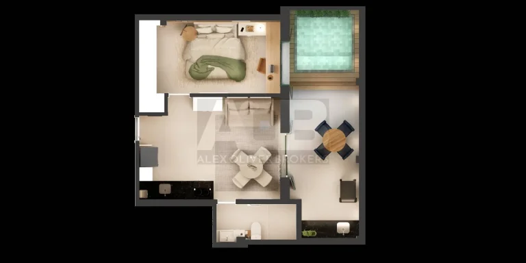 Imagem Apartamento à venda em Copacabana, 58m2, 1Quarto, sala, na Délcio Valadares