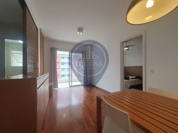 Imagem Apartamento para locação na Cidade Monções, São Paulo-SP: 1 quarto, 1 suíte, 1 sala, 2 banheiros, 1 vaga, 47,00 m². Venha conferir!