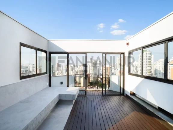 Imagem Magnifica Cobertura Tríplex, no bairro Pacaembu com vista panorâmica em 596m² uteis. 1º Piso: 4 dormitórios sendo 3 suítes, 1 dormitório foi aberto p