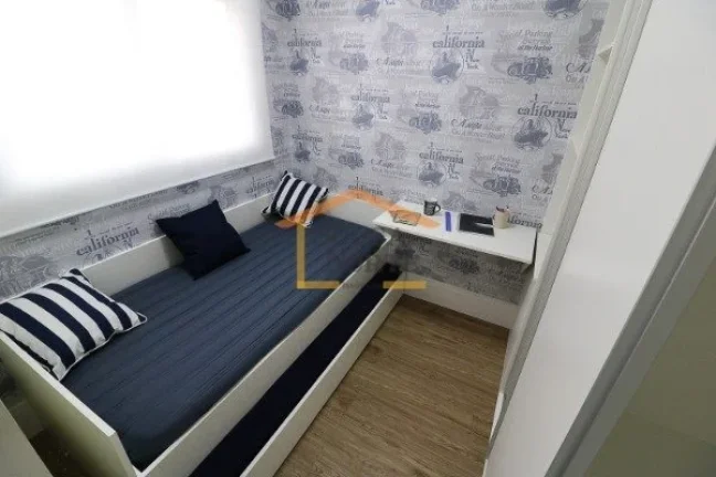 Imagem Apartamento de 46m², 2 dormitórios, sendo 1 suíte, com sistema de ar condicionado central. Imóve...