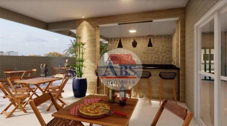 Imagem Apartamento com 2 dormitórios à venda, 70 m² por R$ 390.000,00 - Nova Mirim - Praia Grande/SP