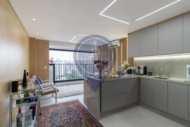 Imagem Apartamento à venda e locação em Indianópolis, São Paulo-SP: 2 quartos, 2 salas, 1 banheiro, 53,00 m² de área.