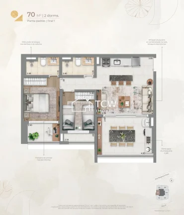 Imagem Apartamento à venda no bairro Brooklin - São Paulo/SP, Zona Sul