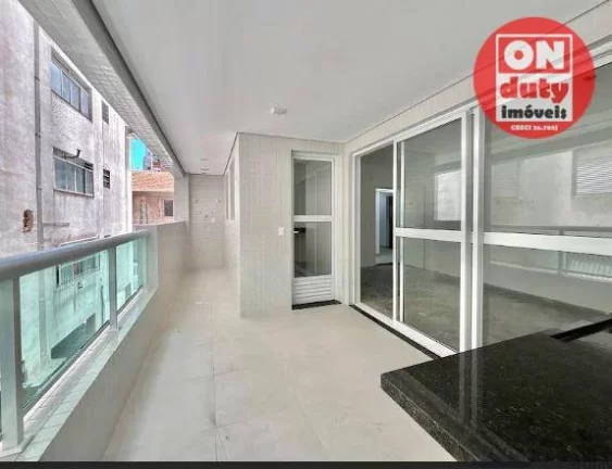 Imagem Na quadra da praia Apartamento com 2 dormitórios à venda, 97 m² por R$ 890.000 - Embaré - Santos/SP
