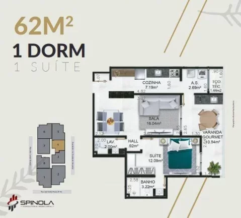 Imagem Apartamento com 2 dormitórios à venda, 97 m² por R$ 523.000,00 - Vila Caiçara - Praia Grande/SP