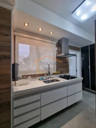 Imagem Apartamento com 104m², dispõe de 3 dormitórios, sendo 2 suítes, sala estar, sala jantar, sacada,...
