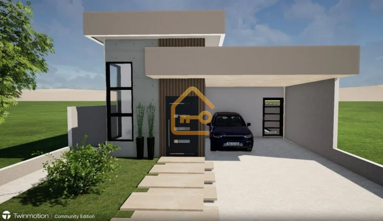 Imagem Casa térrea, 3 dormitórios (1 suíte),3 banheiros, 2 vagas, SJC.
