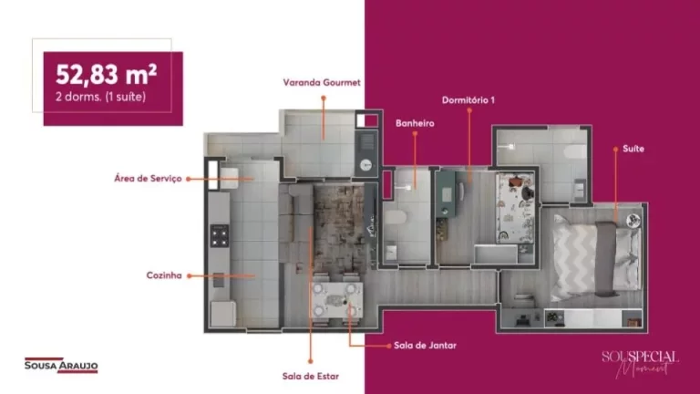 Imagem Apartamento com 2 dormitórios à venda, 52 m² por R$ 388.455,00 - Vila Urupês - Suzano/SP
