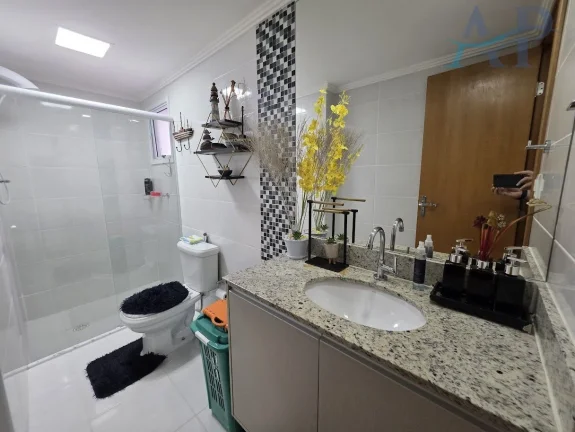 Imagem Apartamento na Guilhermina em Praia Grande com Vista Mar com 3 Dormitórios