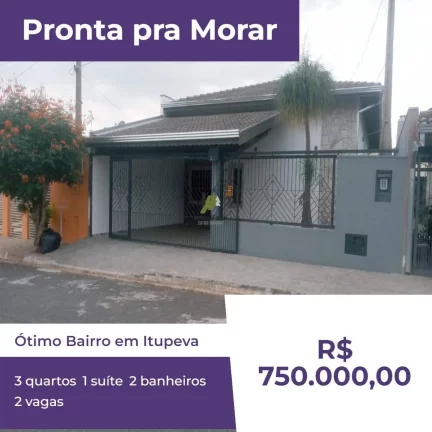 Imagem OTIMA CASA EM ITUPEVA
