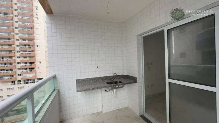 Imagem Apartamento com 1 dormitório à venda, 51 m² por R$ 330.000 - Vila Guilhermina - Praia Grande/SP