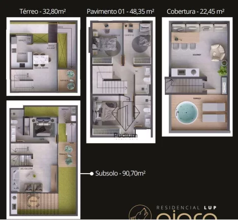 Imagem Casa Quadriplex com espaço Gourmet e Jacuzzi no Bairro dos Estados-CA0198
