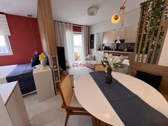Imagem Apartamento Studio com 1 Vaga Demarcada + Depósito em Prédio com Lazer Completo no Bairro do Campo Grande em Santos por R$ 690 mil
